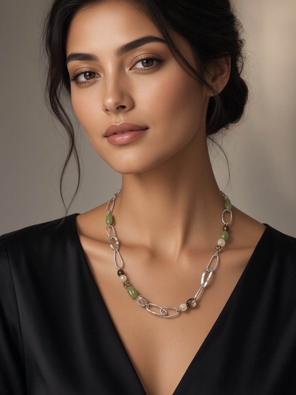 Silpada 925 Silver & Jade Necklace